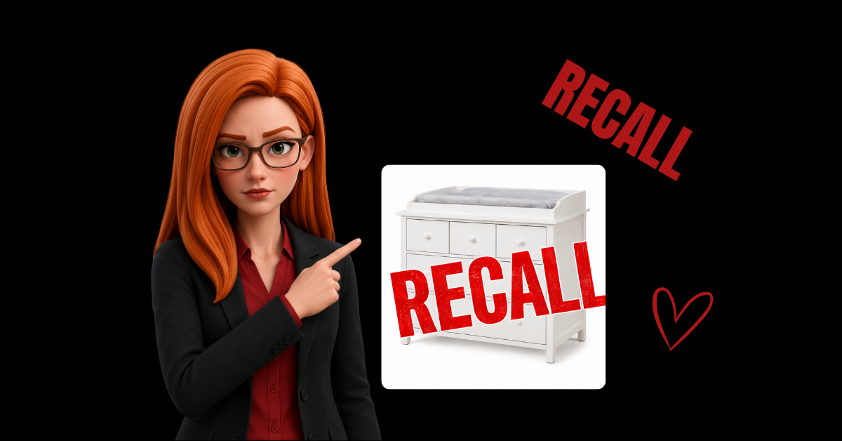 Timechee Changing Table Dressers Recalled Due to Tip-Over and Entrapment Hazard